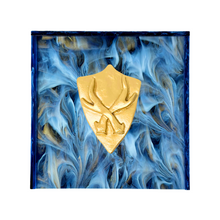 Load image into Gallery viewer, Shield With Antlers Cocktail Napkin Box
