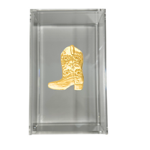 Load image into Gallery viewer, Cowgirl Boot Guest Towel Box