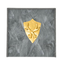 Load image into Gallery viewer, Shield With Antlers Cocktail Napkin Box