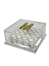 Load image into Gallery viewer, Monogram (A-L) Cocktail Napkin Box