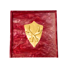 Load image into Gallery viewer, Shield With Antlers Cocktail Napkin Box