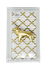 Load image into Gallery viewer, Packaged product with gold dog illustration on a white background