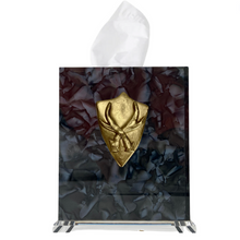 Load image into Gallery viewer, Shield With Antlers Boutique Tissue Box