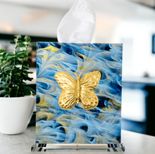 Load image into Gallery viewer, Butterfly Boutique Tissue Box Cover