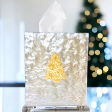 Load image into Gallery viewer, Christmas Tree Boutique Tissue Box Cover

