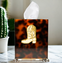 Load image into Gallery viewer, Cowboy Boot Boutique Tissue Box Cover