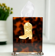 Load image into Gallery viewer, Cowgirl Boot Boutique Tissue Box Cover