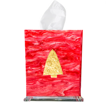 Load image into Gallery viewer, Christmas Tree Boutique Tissue Box Cover
