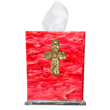 Load image into Gallery viewer, Cross Boutique Tissue Box Cover