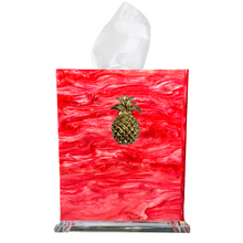 Load image into Gallery viewer, Pineapple Boutique Tissue Box Cover