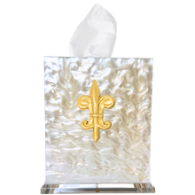 Load image into Gallery viewer, Fleur De Lis Tissue Box