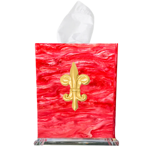 Fleur De Lis Boutique Tissue Box Cover