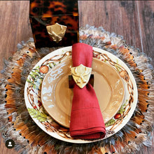 Load image into Gallery viewer, Shield With Deer Antlers Napkin Rings