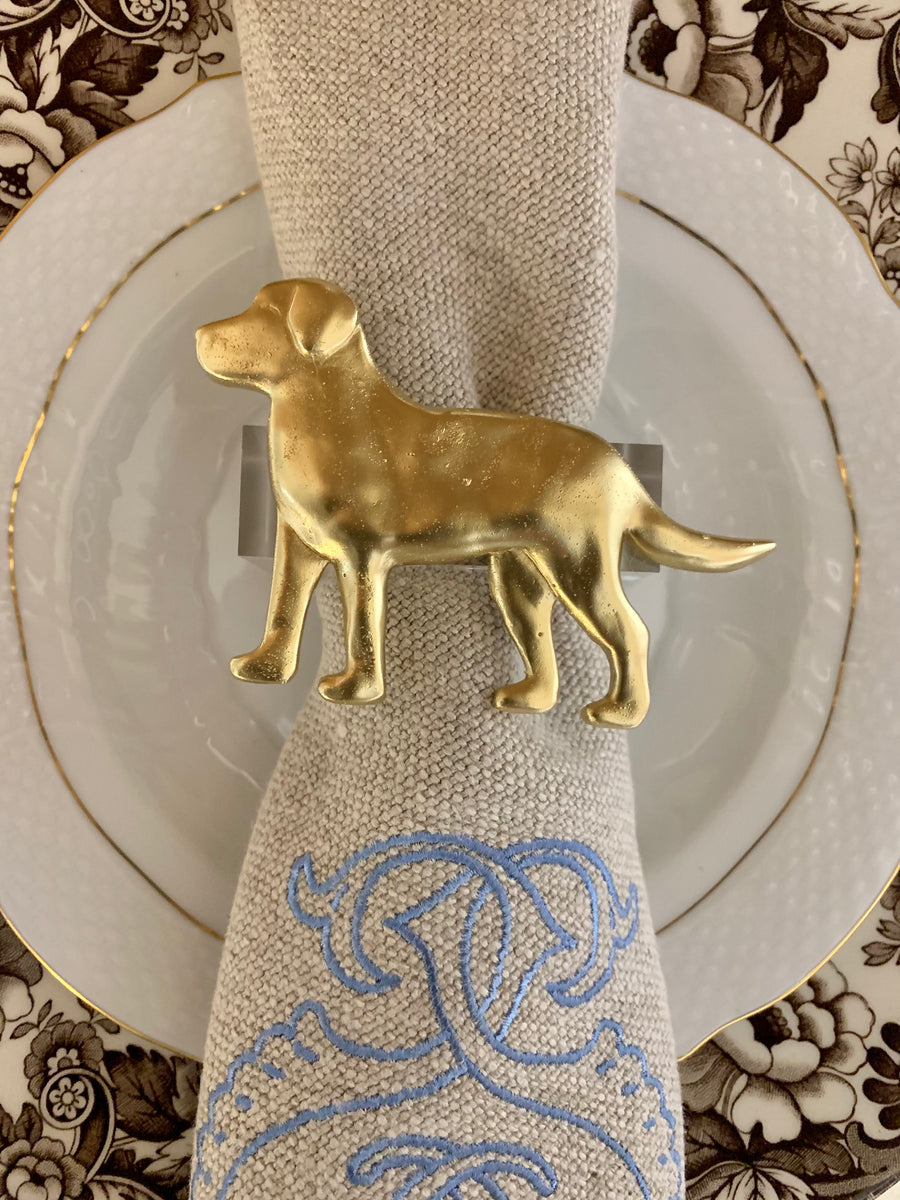 Dog 2025 napkin rings