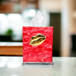 Kiss Me Lips Tissue Box Cover