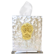 Load image into Gallery viewer, Sugar Skull Tissue Box Cover
