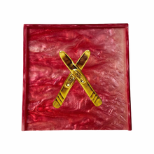 Load image into Gallery viewer, Skis Cocktail Napkin Box
