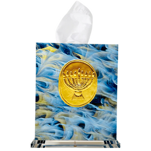Menorah Tissue Box Cover