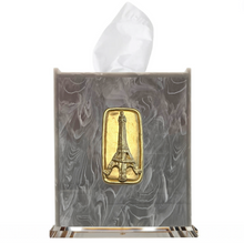Load image into Gallery viewer, Eiffel Tower Boutique Tissue Box Cover
