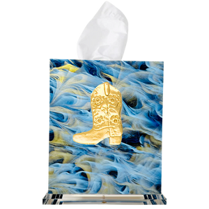 Cowboy Boot Boutique Tissue Box Cover