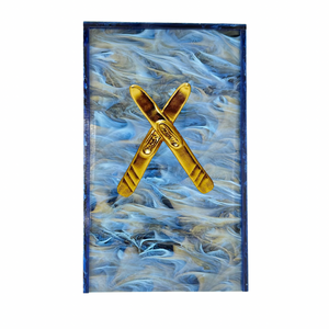 Skis Guest Towel Box