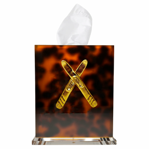 Skis  Boutique Tissue Box Cover