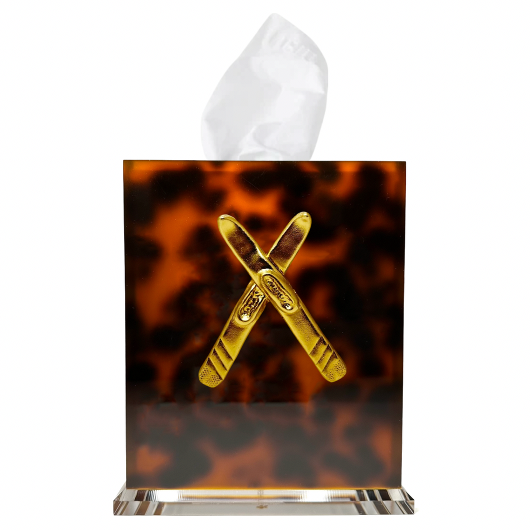 Skis  Boutique Tissue Box Cover