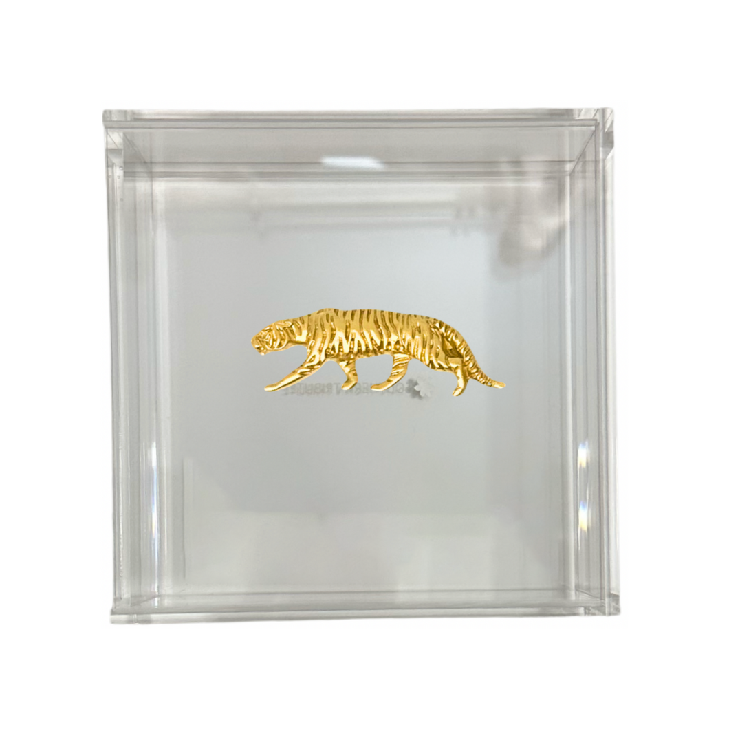 Tiger Cocktail Napkin Box
