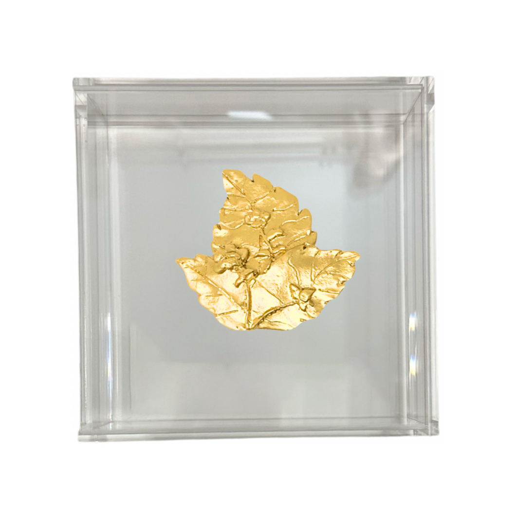 Tobacco Leaf Cocktail Napkin Box