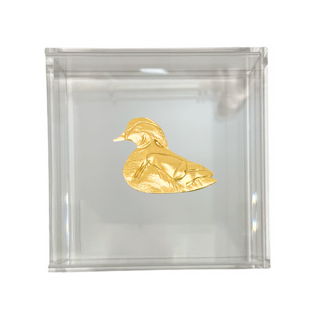 Wood Duck Cocktail Napkin Box
