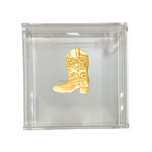 Cowgirl Boot Cocktail Napkin Box