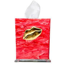 Load image into Gallery viewer, Kiss Me Lips Tissue Box Cover
