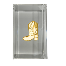Load image into Gallery viewer, Cowboy Boot Guest Towel Box
