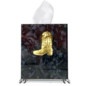 Cowboy Boot Boutique Tissue Box Cover