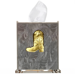Cowboy Boot Boutique Tissue Box Cover