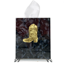 Load image into Gallery viewer, Cowgirl Boot Boutique Tissue Box Cover
