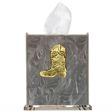 Load image into Gallery viewer, Cowgirl Boot Boutique Tissue Box Cover
