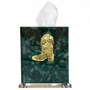 Cowgirl Boot Boutique Tissue Box Cover