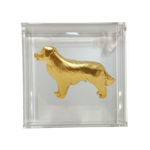 Golden Retriever Cocktail Napkin Box
