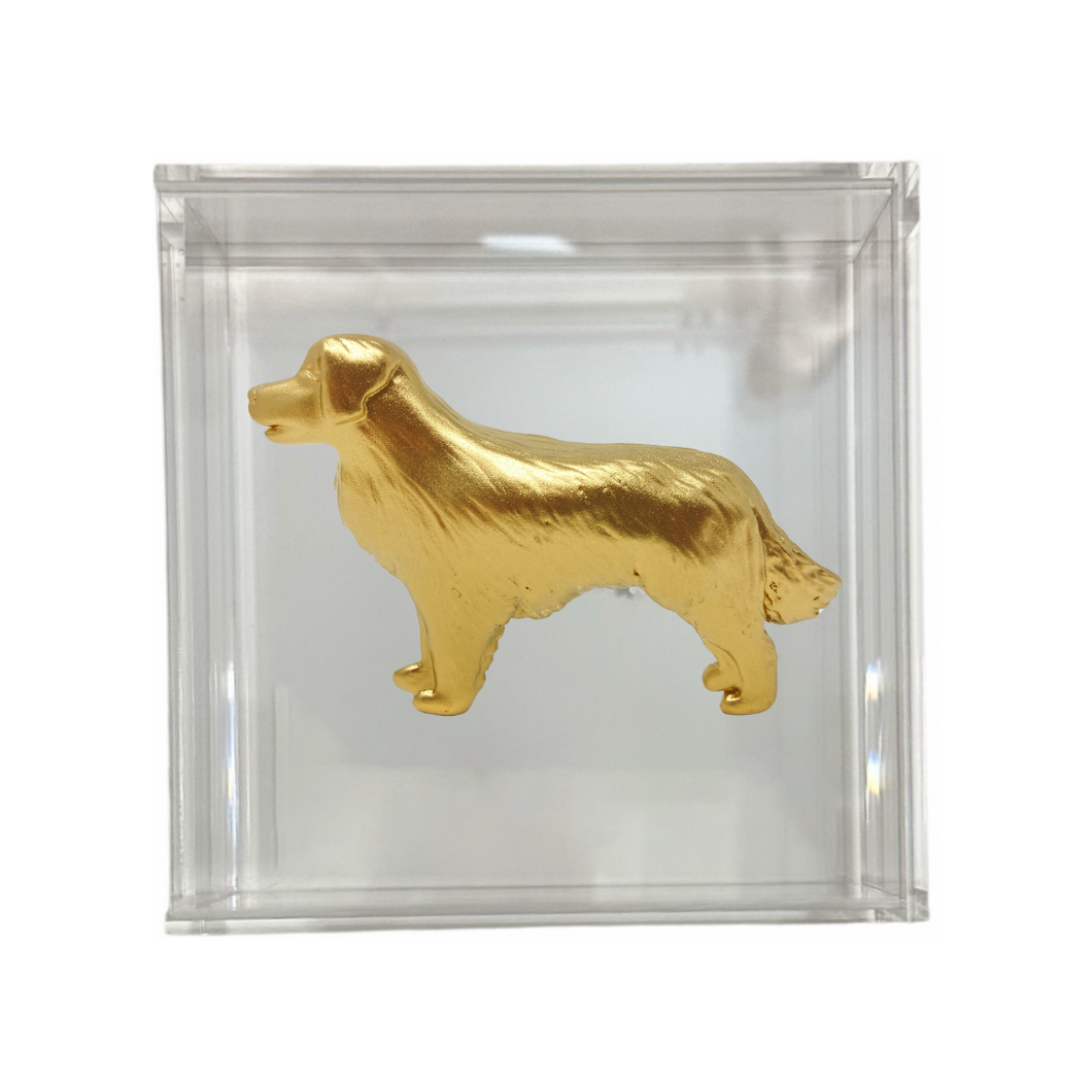 Golden Retriever Cocktail Napkin Box