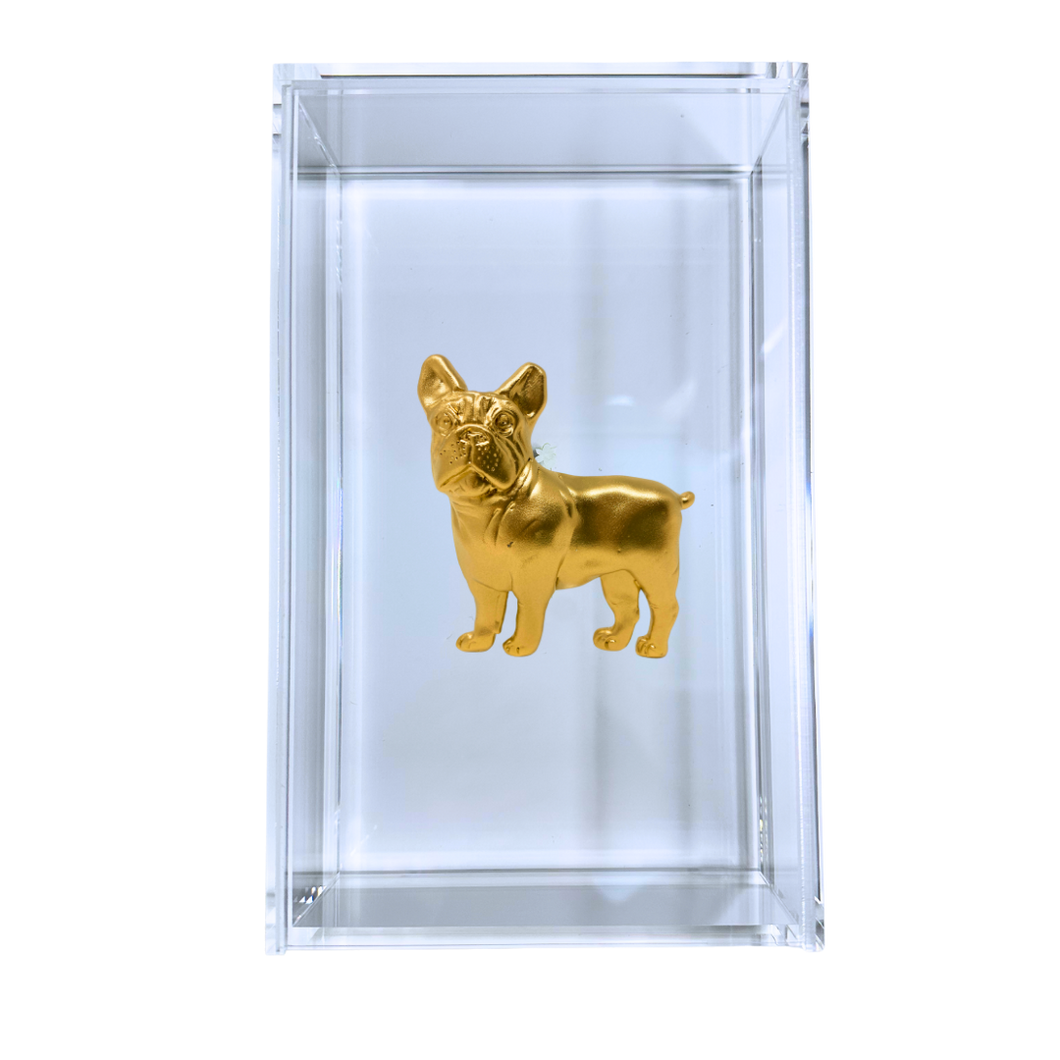 French Bulldog Guest Towel Box
