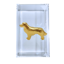 Load image into Gallery viewer, Golden Retriever Guest Towel Box
