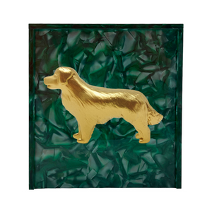 Golden Retriever Cocktail Napkin Box