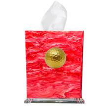 Load image into Gallery viewer, Golf Ball Boutique Tissue Box Cover
