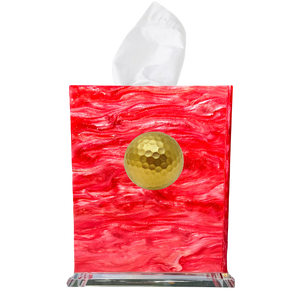 Golf Ball Boutique Tissue Box Cover