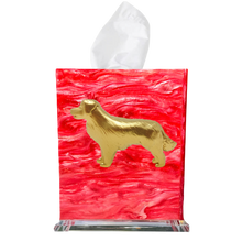 Load image into Gallery viewer, Golden Retriever Boutique Tissue Box Cover
