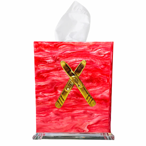 Skis  Boutique Tissue Box Cover