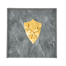 Load image into Gallery viewer, Shield With Antlers Cocktail Napkin Box
