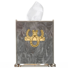 Load image into Gallery viewer, Horseshoe Boutique Tissue Box Cover
