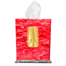 Load image into Gallery viewer, Eiffel Tower Boutique Tissue Box Cover

